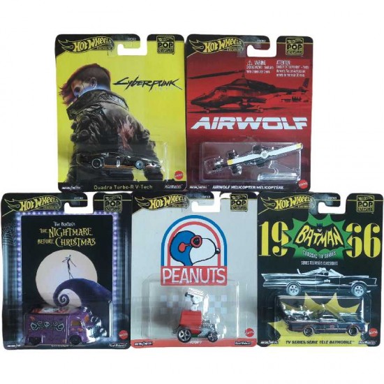 HOT WHEELS POP CULTURE SET - POP CULTURE