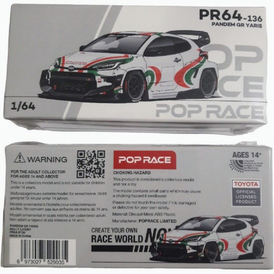 TOYOTA YARIS PANDEM GR (1 UNIDADE) - MINI GT TOYOTA YARIS PANDEM GR (1 UNIDADE) - MINI GT