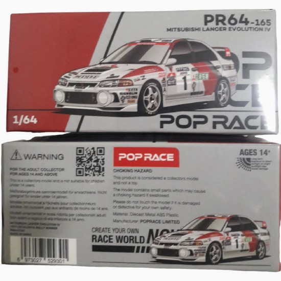 MITSUBISHI LANCER EVOLUTION IV (1 UNIDADE) - MINI GT MITSUBISHI LANCER EVOLUTION IV (1 UNIDADE) - MINI GT