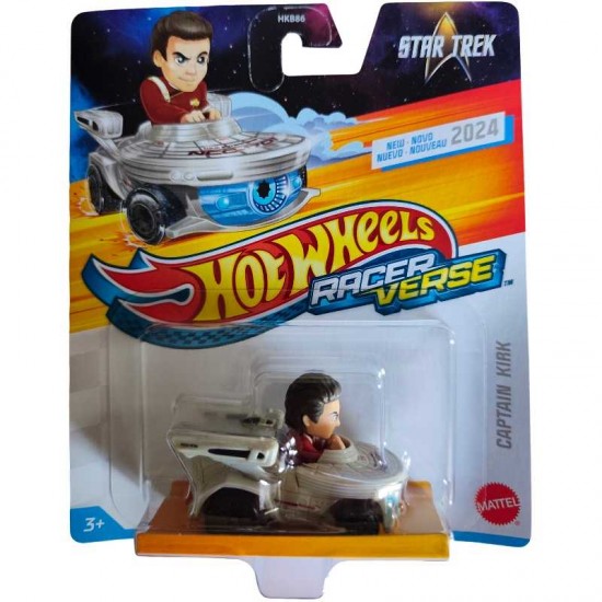 CARRINHO C/CAPTAIN KIRK STAR TREK - RACER VERSE