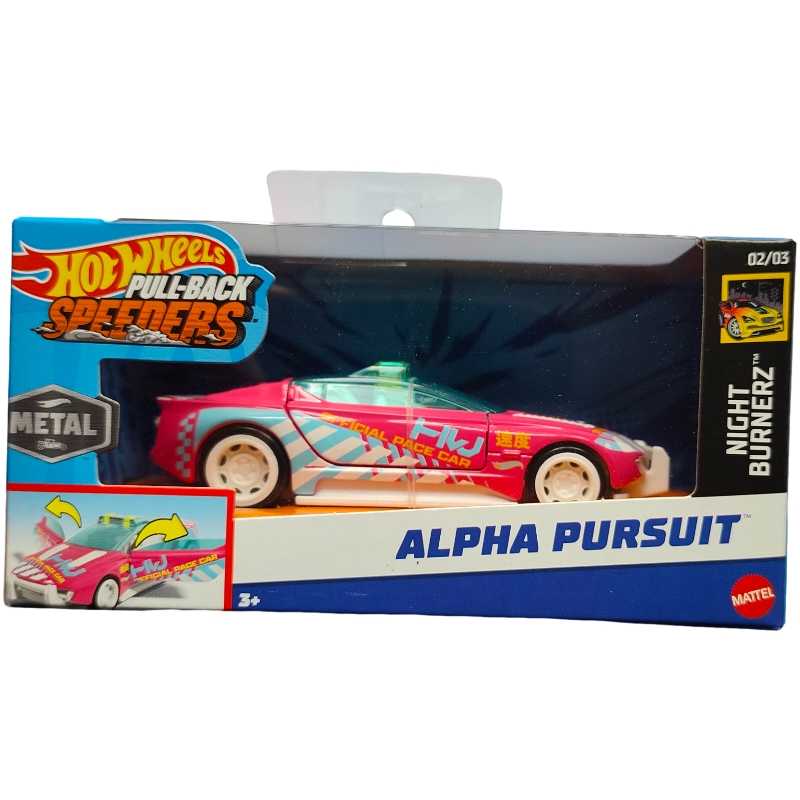 ALPHA PURSUIT PULL-BACK SPEEDERS - NIGHTBURNERZ (escala 1:43)