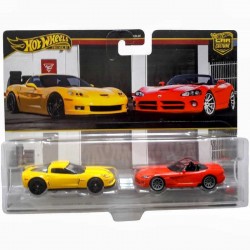 DUO PACK CORVETTE Z06 + DODGE VIPER - CAR CULTURE