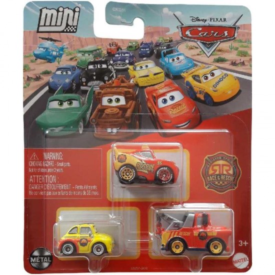 CARS MINI CONJUNTO C/3 (JJW57) - MATTEL BRANDS