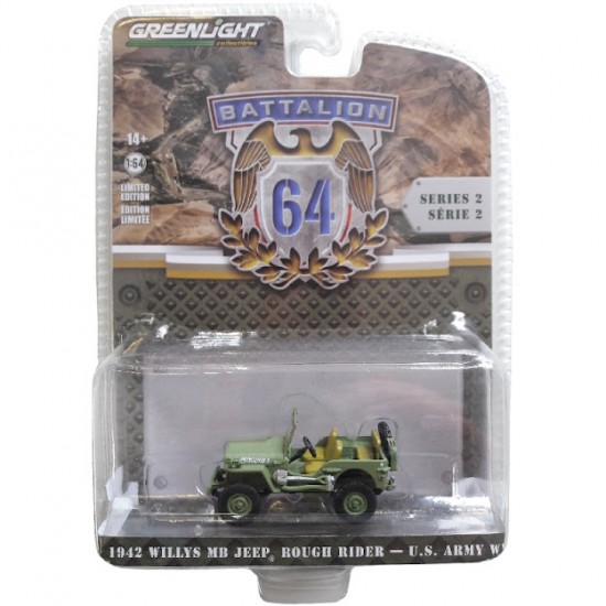 1942 WILLYS MB JEEP ROUGH RIDER - U.S. ARMY WW11