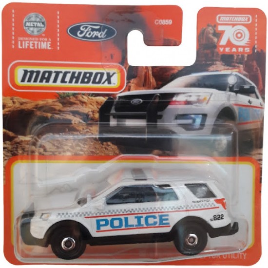 FORD INTERCEPTOR UTILITY 2016 POLICE - MATCHBOX