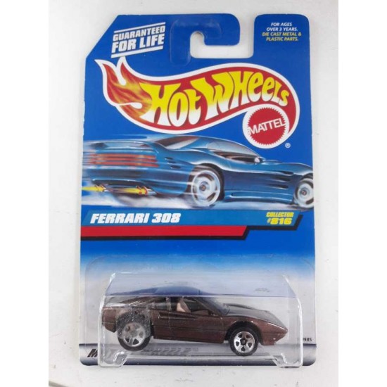 FERRARI 308 - MATTEL WHEELS (MARCAS DE USO) - HOT WHEELS