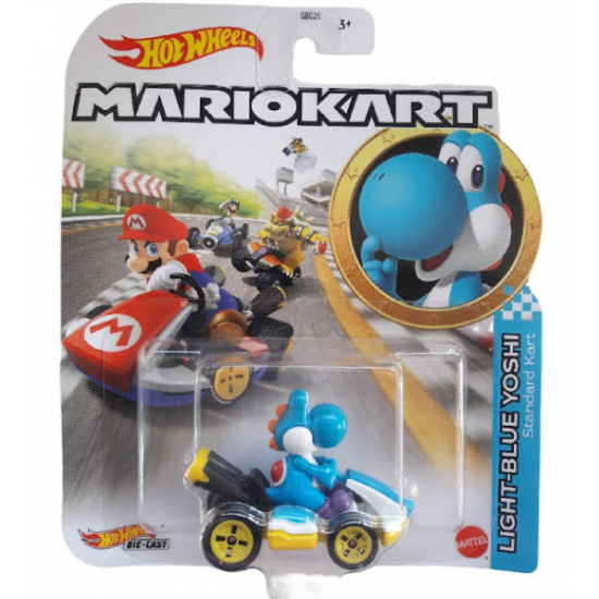 LIGHT-BLUE YOSHI STANDARD KART - MARIO KART