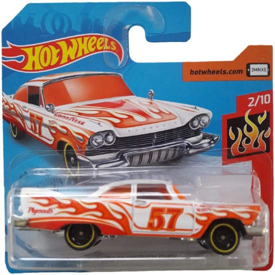 PLYMOUTH FURY 1957 (MARCAS DE USO) - HW FLAMES