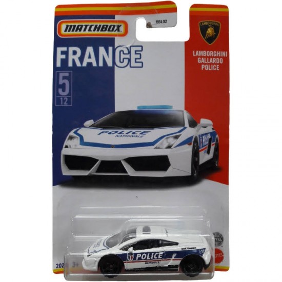 LAMBORGHINI GALLARDO POLICE - FRANCE (USADO) - MATCHBOX