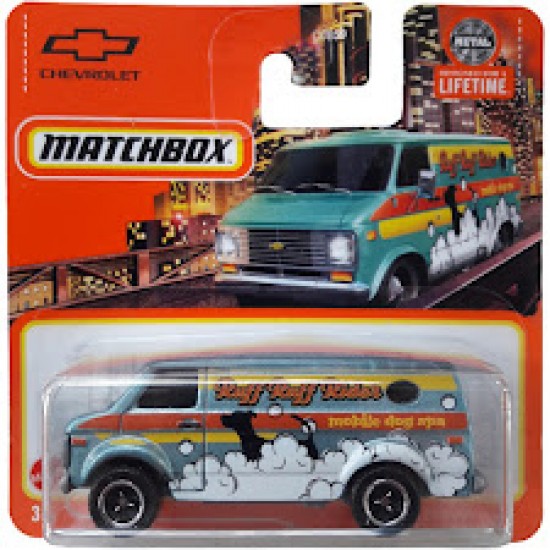 CHEVY VAN 1975 - RUFF RUFF RIDER MOBILE DOG SPA - MATCHBOX