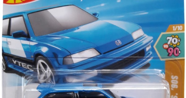 Hot Wheels 1990 Honda Civic EF - HW 70s VS 90s 28/250 - Short Card 2025 Con Protettore Incluso