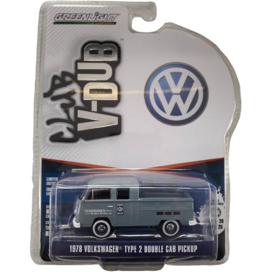 VOLKSWAGEN TYPE 2 DOUBLE CAB PICKUP 1978 - CLUB V-DUB - GREENLIGHT