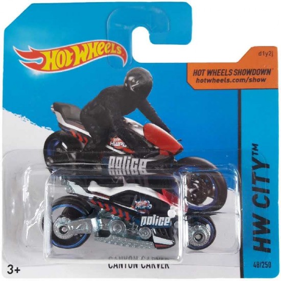 MOTO CANYON CARVER - POLICE - HW CITY - HOT WHEELS