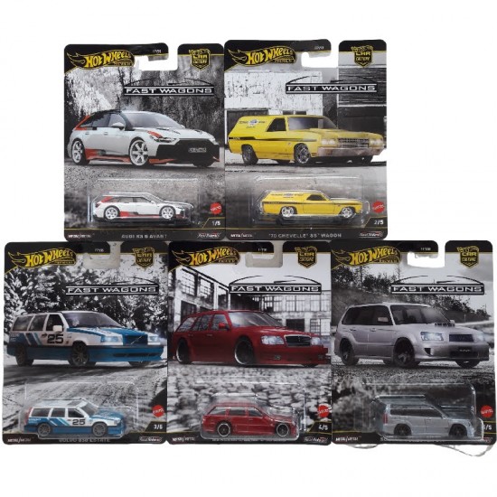 SET FPY86-976J HOT WHEELS FAST WAGONS