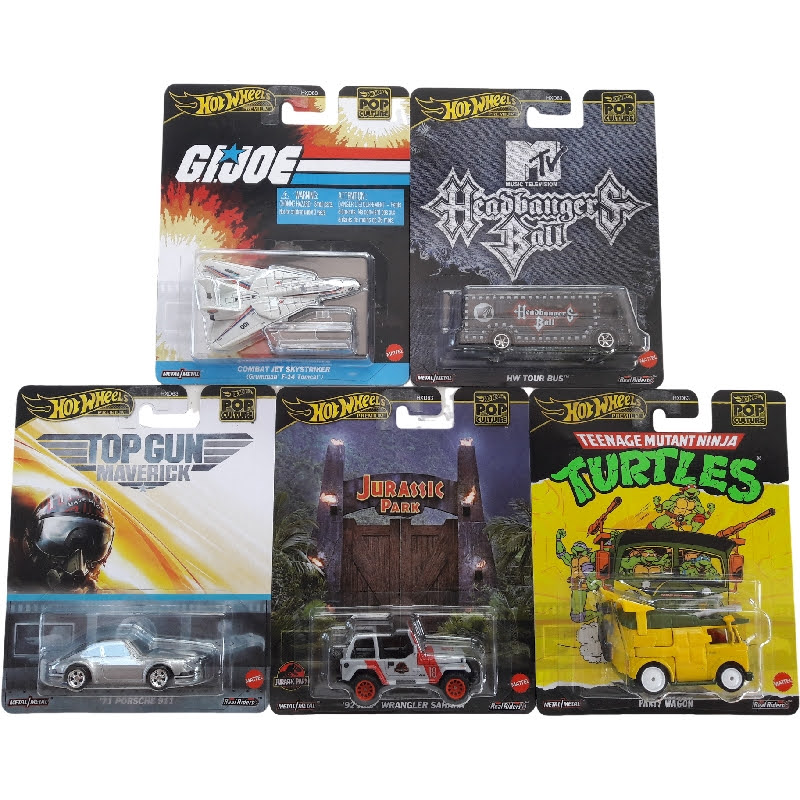 SET HXD63-979K POP CULTURE HOTWHEELS