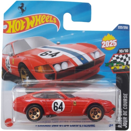 FERRARI 365 GTB4 COMPETIZIONE - RACE DAY JOUR DE COURSE - HOT WHEELS