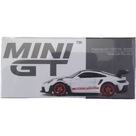 PORSCHE 911 GT3 RS - WEISSACH PACKAGE - MINI GT PORSCHE 911 GT3 RS - WEISSACH PACKAGE - MINI GT