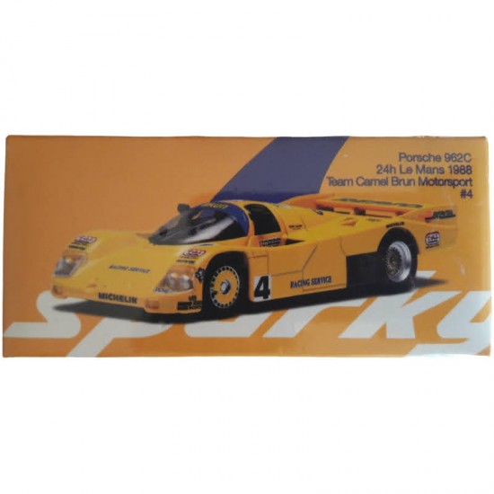 PORSCHE 962C 24H LE MANS 1988 TEAM CAMEL BRUN MOTORSPORT #4 - HOT WHEELS PORSCHE 962C 24H LE MANS 1988 TEAM CAMEL BRUN MOTORSPORT #4 - HOT WHEELS